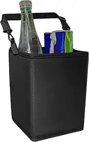 Car Garbage Can, Backseat Hanging Trash Bin, Multi-Pocket Organizer 6.10 X 8.07inch, Space-Saving Design, Portable Car Trash Can for Auto Interior Storage & Waste Disposal
