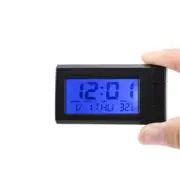 1x Mini Digital Clock Date Time Temperature For Auto Car Dashboard Accessories