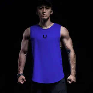 韓版 男背心 運動背心 健身背心男生 涼感 跑步 透氣 速乾 無袖 訓練背心 運動上著