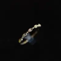 在飛比找蝦皮購物優惠-日系戒指女S925純銀鍍14k金尾戒小指閨蜜女尾戒指環