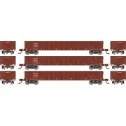 Athearn ATH8399 52' Mill Gondola Washington Central (3) RTR Freight Cars HO Scal