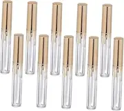 Baluue 10 Pack Empty Lip Gloss Bottles Cylindrical Lip Containers Easy-open Lid Portable and Reusable