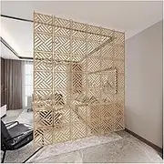 Hanging Room Divider, 5mm Thick Privacy Screen Divider Panels, Decorative Wood-Plastic Screen Panels, Home Decor for Living Room(10pcs)
