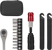 Maintenance Kit | Mountain Bike Multi-Function Repair Tool | Two-Way Ratchet Head Combined Repair Kit for Folding Bikes, Mountain Bikes, Road Bikes