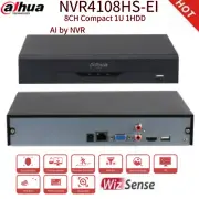 Dahua NVR4108/4116HS-EI 8/16 Channel 1U 4K AI H.265+ WizSense NVR w/o PoE Port