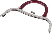 [KONGKNUANK] Metal Purse Frames，Bag Making Supplies 1PC Square Round Wood Metal Frame Kiss Clasp for Handle Bag Purse Accessories DIY