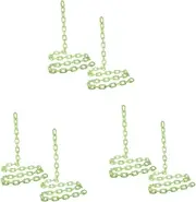 Gatuida 3sets Realistic Glow Chains Halloween Party Decorations Glow in Dark Plastic Chain Props 2pcs*3