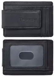 Toughergun Genuine Leather Magnetic Front Pocket Money Clip Wallet RFID
