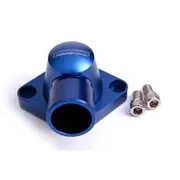 Aeroflow Billet Thermostat Housing - Blue, AF64-2034