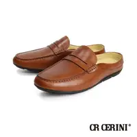 在飛比找momo購物網優惠-【CR CERINI】便士樂福造型懶人張菲鞋 棕色(CR21