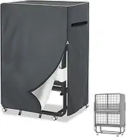 Alickwang Rollaway Bed Storage Cover,Heavy Duty Durable 600D Waterproof Dustproof Foldable Bed Cover, Fold Up Beds Storage Cover with Zipper, Fits Adults Twin Size Rollaway Beds,39"L x 15"W x 44.8"H