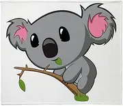 CafePress Hungry Koala Throw Blanket Soft Plush Throw Blanket 60" x 50"