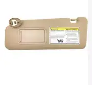 Driver Side Sun Visor Beige w/Mirror for Toyota Highlander 08-13, 74320-48500-E0