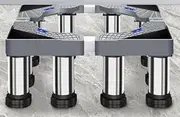 Washing Machine Base Frame with 12 Feet, Adjustable, Pedestal for Washing Machine and Dryer, Washing Machine for Dishwasher, Freezer, Freezer and Household Appliances (Adjustable 18-21 cm)