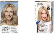 Clairol Permanent Hair Colour Bundle: Clairol Nice'N Easy 9A Natural Light Ash Blonde + Root Touch Up Permanent - 9A Ash Blonde, For Blonde Hair