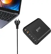 200W USB C Charger - 200W USB Charging Station Fast Charging | Multifunctional 6-Port Charging Hub Brick for Smartwatch