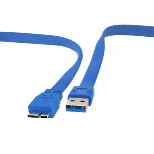 USB3.0 USB-A 對 Micro-B 扁型連接線