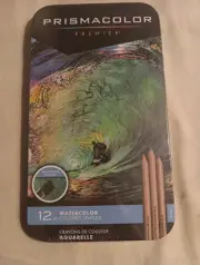 Brand New Sealed Prismacolor Premier Water Soluble Watercolor Pencils Set of 12