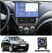 Android 10 Car Radio Stereo for Subaru Forester (2008-2012), 13.3 inch Multifunctional Touch Screen Auto Navigation System Support CarPlay/GPS/WiFi/BT/FM + Backup Camera(Size:8+128 G)