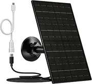 [VUEBEE] 7W Solar Panel for Security Camera, USB C Solar Panel Charger for Camera, USB Solar Panel Compatible with Eufycam & DC 5V Rechargeable Battery Camera, IP65 Waterproof, 9.8ft Charging Cable