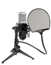 Rockville RCM01 Podcast Podcasting Studio Microphone+Shockmount+Stand+Pop Filter