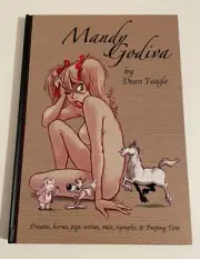 Dean Yeagle Signed Art Book Mandy Godiva with Sketch Autograph JSA COA