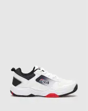 Kid's FILA Positano - WHITE/BLACK/RED - WHITE/BLACK/RED