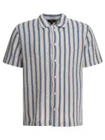 [Vince] Vince-Striped Shirt Shirts Light Blue-Uomo S