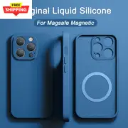 Original Magnetic for Magsafe Case/Cover for IPhone 15 14 13 12 11 Liquid Silico
