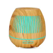 400ml 4-in-1 LED Aromatherapy Oil Diffuser Light Wood - Oil Diffusers Australia