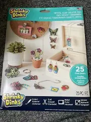 Shrinky Dinks Creative Pack, 25 Sheets Crystal Clear, Kids Art and Multicolor