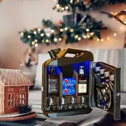 Christmas Bar Mini Bar Cabinet Small Bar Whiskey Bar Mobile Gift for Husband Men