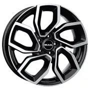 ALLOY WHEEL MAK APOLLO FOR PEUGEOT 508 7.5X18 5X108 BLACK MIRROR DL4