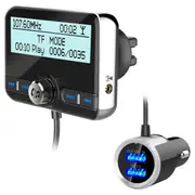 Car Dab Dual Usb Charging Smart Bluetooth Digital Fm Transmitter Mp3 Music Player Car Kit