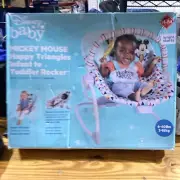 Bright Starts Disney Baby Mickey Mouse Infant to Toddler Rocker Seat -New In Box