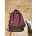 VISVIM CORDURA 20L 後背包 酒紅色 麂皮底 皮標 麂皮帶 附防塵袋