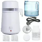 4L Stainless Steel Water Distiller Purifier Machine Pure Water Filter 220-240V