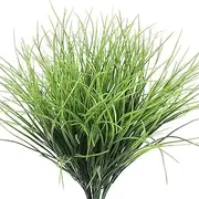 Artificial Artificial Grasses Plants Fake Bushes Artificial Shrubs Wheat Grass Greenery for House Plastic Outdoor UV Faux Garden Resistant Garden Office Indoor Decor (Pack of 4)