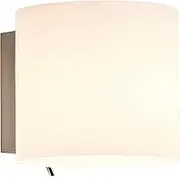Astro Interior Wall Light, E14 (Small Edison Screw), White Glass