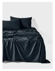 [Linen House] Surf Wash Sheet Set In Midnight