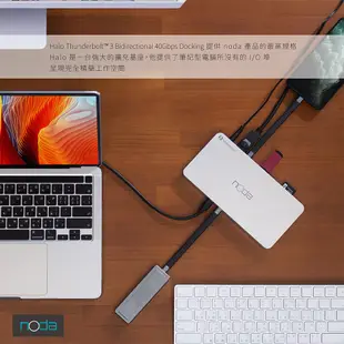 noda Halo Thunderbolt 3 Dock 雙向 40Gbps 閃電傳輸