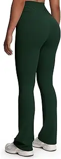 [Aoxjox] Flare Leggings for Women Trinity Tummy Control High Waisted Wide Leg Yoga Pants 29"/31"/33"