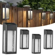 Solar Outdoor Lights, Metal Seeded Glass Auto On/Off Waterproof Solar Wall Wa...