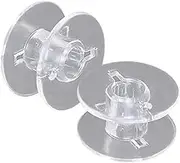 240X Plastic Bobbins Sewing Machine Class 15 Janome Brother Elna Singer Spool Bobbin Clear Transparent Measuring Quilting Supplies