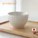 【Just Home】日本製美濃燒線條4吋茶碗 白(碗 陶瓷碗 飯碗 湯碗 可微波)
