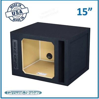 15" Single Ported Vented Sub Box Subwoofer Enclosure for Kicker Solo Baric Subs