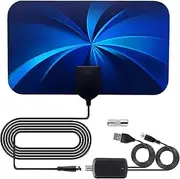 Digital Antenna,DVB-T2 4K Antenna with Advanced Intelligent IC Chip | TV Antenna Amplifier Signal Booster Indoor Anti-Thunder Slim Design Strength TV