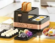 220V Multifunction Home Breakfast Machine Toaster Egg Steamer Sandwich Maker
