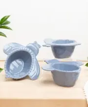 Temp-tations Bee-lieve Set of 3 Figural Ramekin Blue Bowls