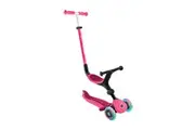 Globber GO UP ACTIVE with Lights Scooter - Fuchsia / Dark Pink